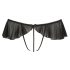 Cottelli - Open, Beaded Frilly Thong (Black)  - M