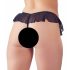 Cottelli - open pareltje string (zwart) - XL