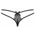 Obsessive Intensa - Double Strap Lace Thong (Black)