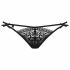 Obsessive Intensa - Double Strap Lace Thong (Black)