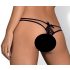 Tanga Sensuale Intensa con Doppie Fasce e Pizzo (Nero)