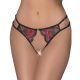 Cottelli - Rose Lace Open Panties (Red-Black) - S-L