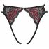 Cottelli - Rose Lace Open Panties (Red-Black) - S-L