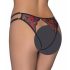 Cottelli - Rose Lace Open Panties (Red-Black) - S-L