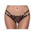 Cottelli - luxe, string ouvert avec anneaux (noir) - M/L