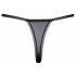 Cottelli - Luxury Embroidered Lily Thong (Black & White)  - M/L