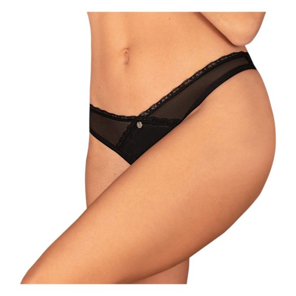 Latinesa String Ouvert - Noir - M/L