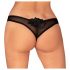 Obsessive Latinesa - open thong (black)  - M/L