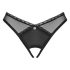 Obsessive Latinesa - open thong (black)  - M/L