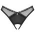 Obsessive Latinesa - open thong (black)  - M/L