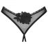 Obsessive Latinesa - open thong (black)  - M/L