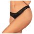 Obsessive Latinesa - open thong (black)  - XL/XXL