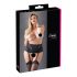 Cottelli Plus Size - Spitzen-Strumpfhalter mit Korsett (schwarz)  - XL