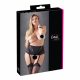 Cottelli Plus Size - Spitzen-Strumpfhalter mit Korsett (schwarz)  - 3XL