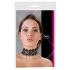 Cottelli - Pearl and Rhinestone Lace Collar (Black)