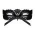 Obsessive - Bestickte Venezianische Maske (Schwarz)