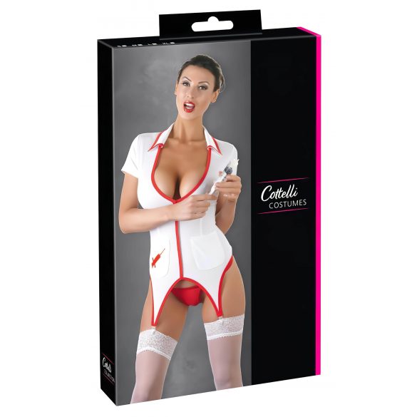 Cottelli - Nurse Top with Garter Belt