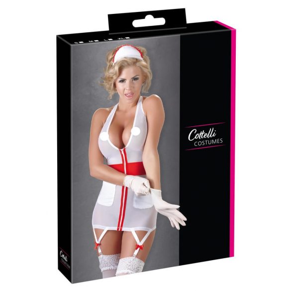 Cottelli - Nurse Dress with Garter Straps  - M