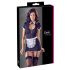 Cottelli - Maid Outfit with Garter (Black-White)