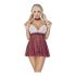 Cottelli - schoolgirl kostuum (rood-wit) - M