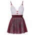 Cottelli - schoolgirl kostuum (rood-wit) - M