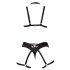 Cottelli - Decorative Body Harness Lingerie Set - Black (S-L)