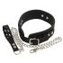 Bad Kitty - Silikon Halsband mit Leine (schwarz)