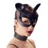 Bad Kitty - Kunstleder, Strass-Katzenmaske - schwarz (S-L)