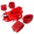 Set di Legature per Letto in Finta Pelle con Velcro Bad Kitty (rosso)