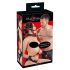 Set di Bondage in Finta Pelle con Velcro Bad Kitty (8 pezzi) - Nero