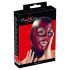 Maschera Lucida con Cuore di Bad Kitty - Nero e Rosso