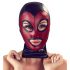 Bad Kitty - masque de succion brillant - noir-rouge (S-L)