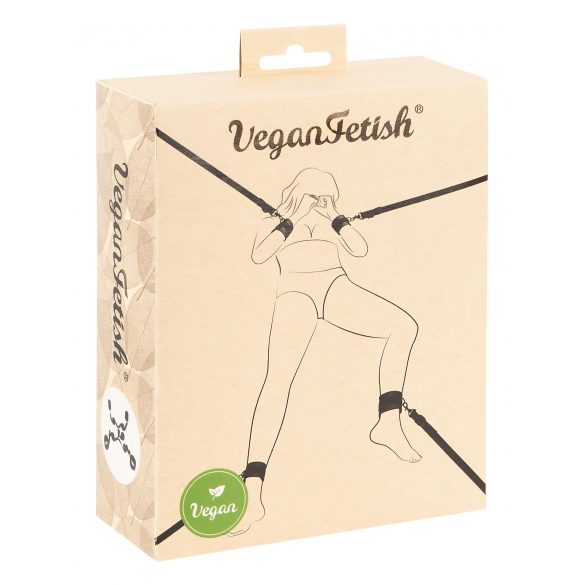 Set di Legatura al Letto Vegan Fetish - Nero