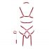 Red Full Body Harness  - L/XL