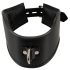 Black Bad Kitty - Faux Leather Collar with Ring