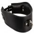 Bad Kitty - Lederimitat Halsband mit Ring (Schwarz)