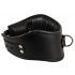 Black Bad Kitty - Faux Leather Collar with Ring