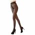 Cottelli - Lace, Striped Back Thigh-Highs (Black)