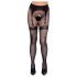 Cottelli Legwear - Open Garter Tights - Black (S-L)