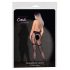 Cottelli Legwear - Strumpfhalter-Effekt, offene Netzstrumpfhose - Schwarz (S-L)