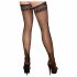 Cottelli - Black Thigh Highs with Stripe  - 2/M