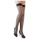 Cottelli - Dense Fishnet Thigh Highs (Black)  - M