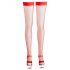 Cottelli - Dense Fishnet Thigh-Highs (Red)