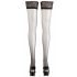 Cottelli - Satin Thigh Highs (Black)  - 2/M