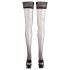 Cottelli - Satin Thigh Highs (Black)  - 2/M