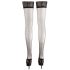 Cottelli - Satin Thigh Highs (Black)  - 2/M