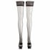 Cottelli - Satin Thigh Highs (Black)  - 4/L