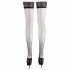 Cottelli - Satin Thigh Highs (Black)  - 5/XL