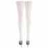 Cottelli - Satin Thigh-Highs (White)