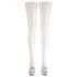 Cottelli - Satin Thigh-Highs (White)  - 2/M